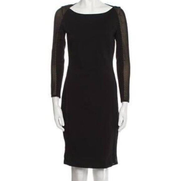 Akris Punto Dresses & Skirts - Akris Punto Black Bateau Neckline Knee-Length Dres